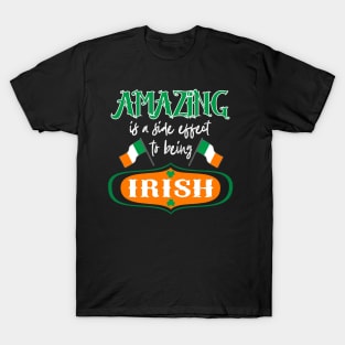 Slainte Ireland Proud Hooligans Amazing Irish Heritage Flag St Patrick's Day on March 17th T-Shirt